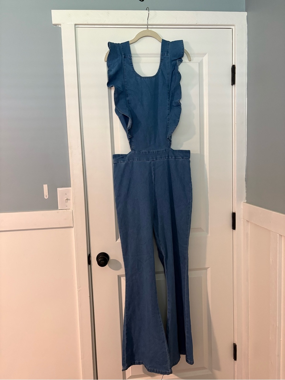Women’s Jean Flared Jumpsuit XL